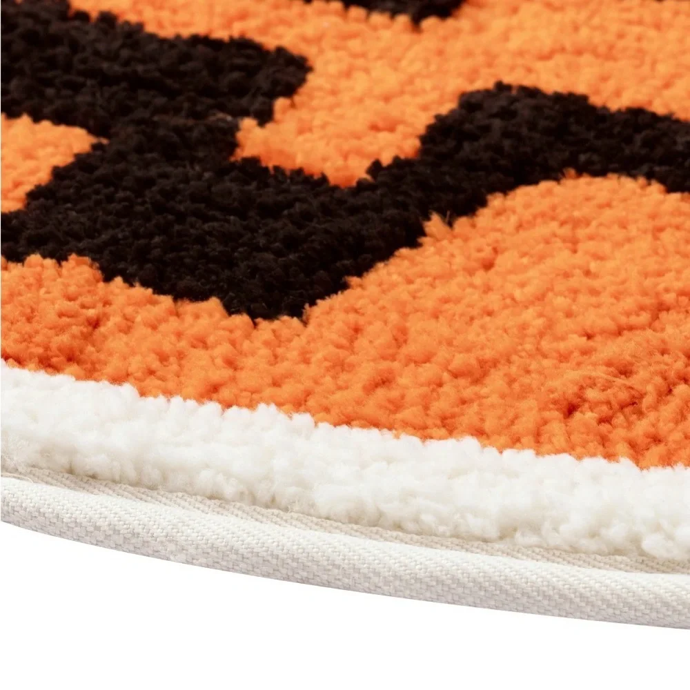 Way to Celebrate! Orange Pumpkin Shaped Bath Rug, 17